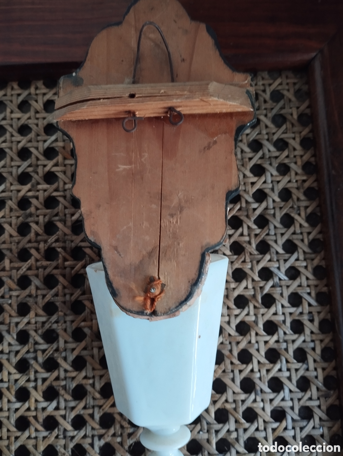 Antig&uuml;edades: Benditera Granja cristal roto - Foto 4