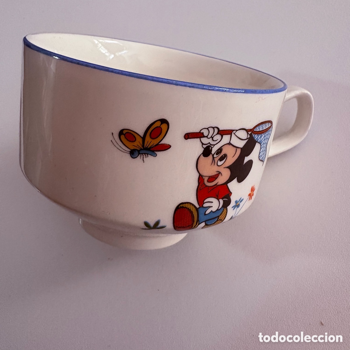Antig&uuml;edades: taza de Porcelana Pontesa Spain minnie y mickey mouse Walt Disney