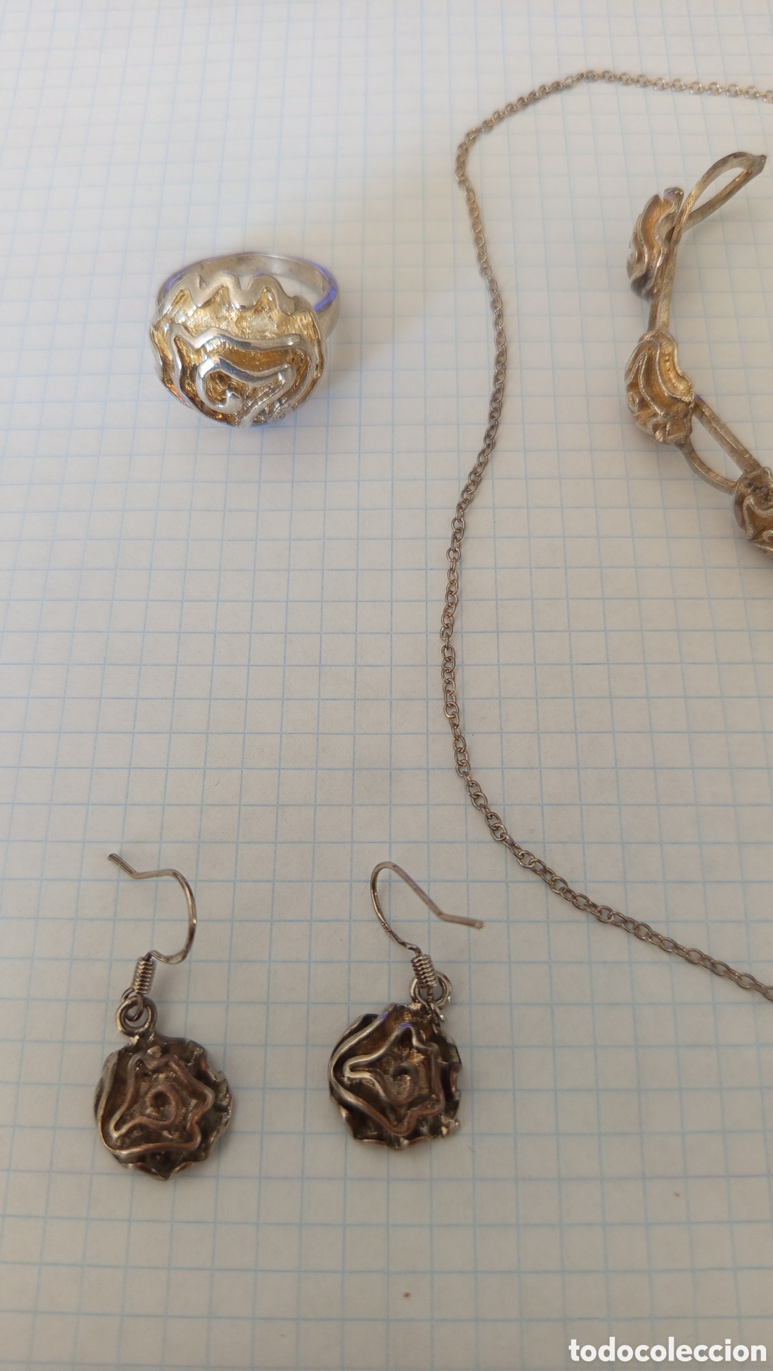 Antig&uuml;edades: Lote de conjunto en plata - Foto 3