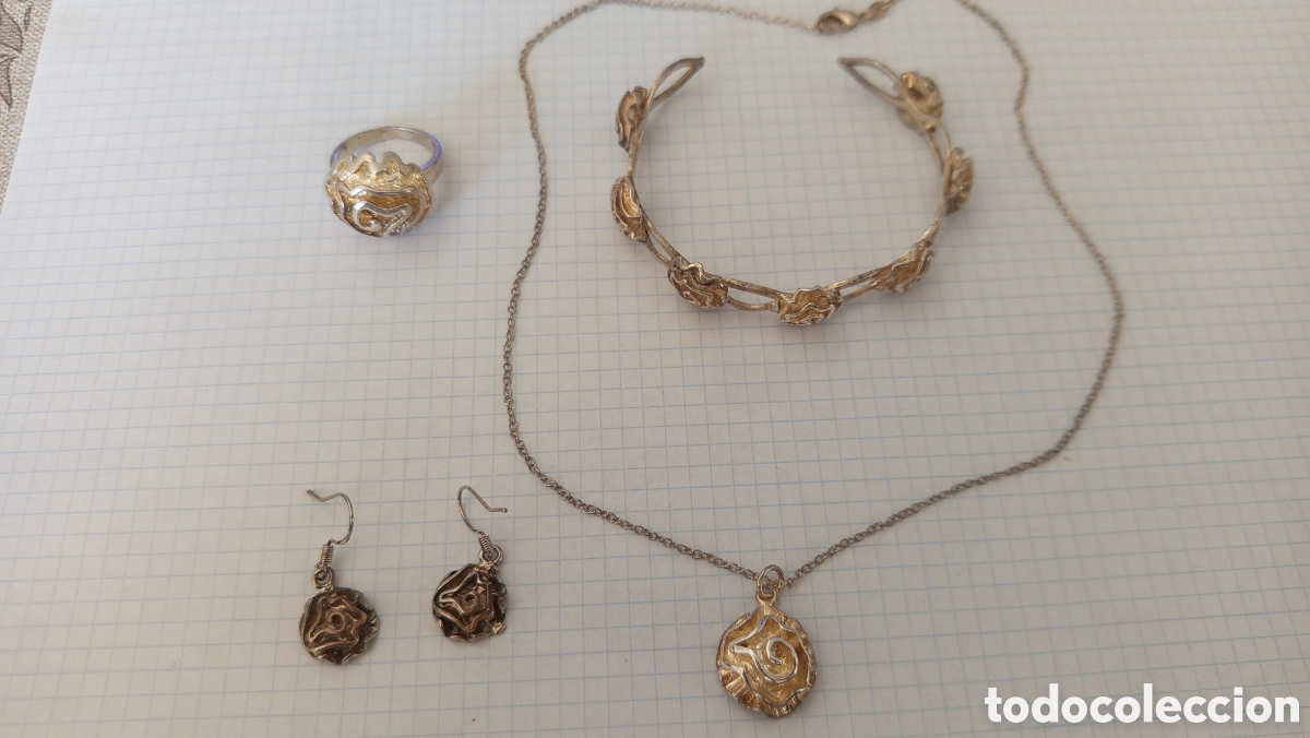 Antig&uuml;edades: Lote de conjunto en plata - Foto 1