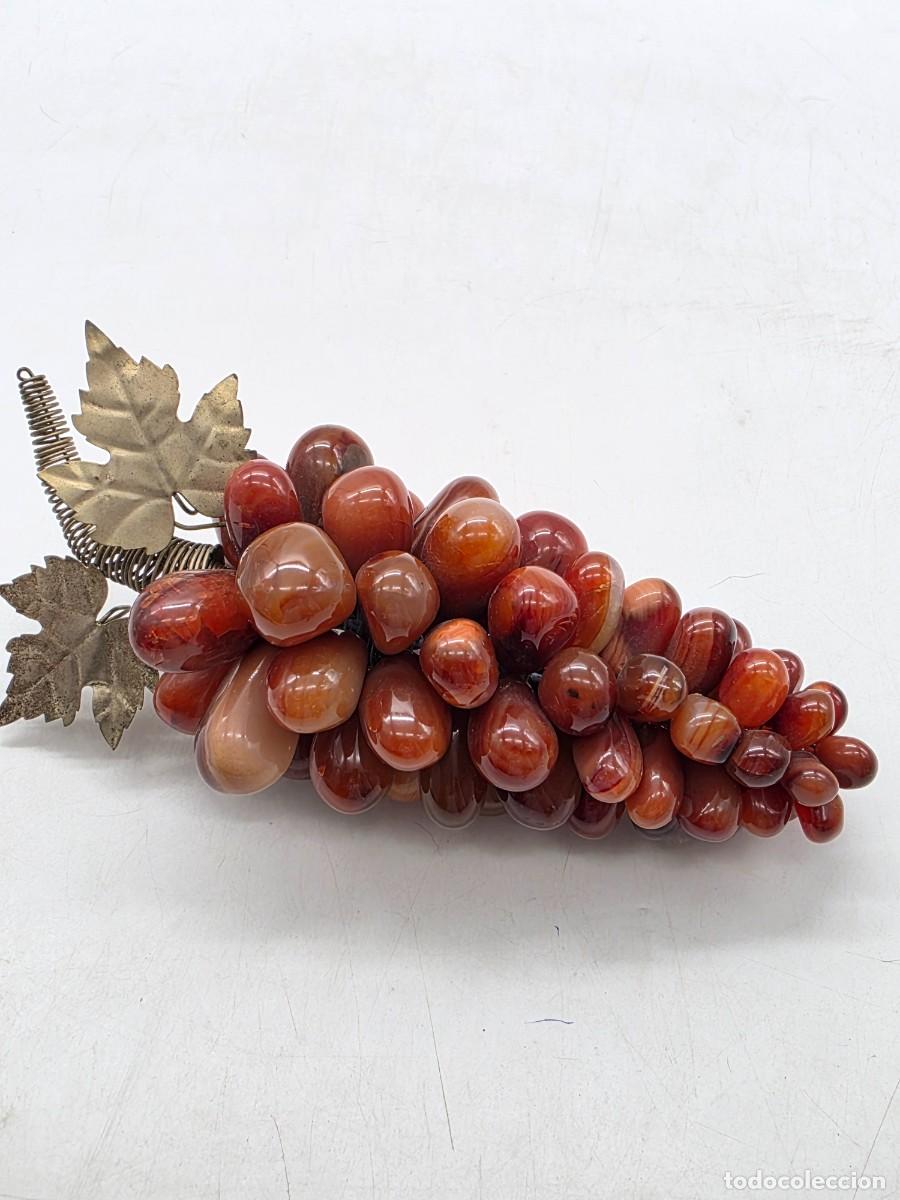 Antiques: RACIMO UVA PIEDRAS NATURALES ( VER FOTOS ) 21 CM