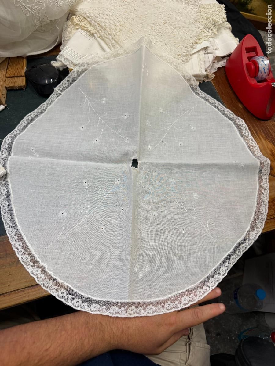 Oggetti Antichi: CUBRE COPON - MEDIDA 50 CM - RELIGIOSO