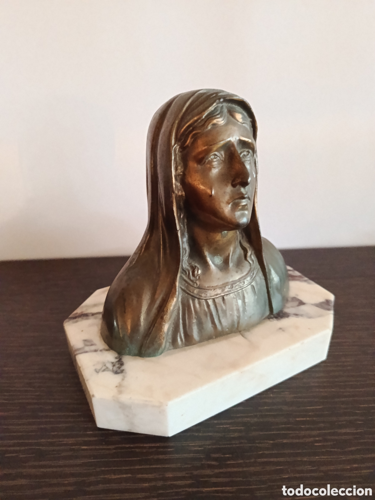 Antiguidades: Antiguo busto religioso dolorosa