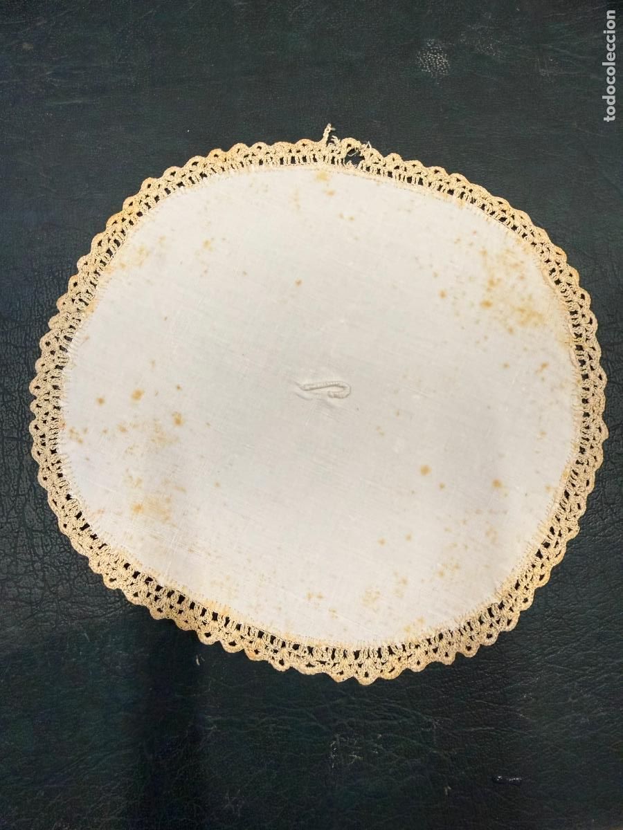 Antiguidades: PALIA CUBRE CALIZ - MEDIDA 14 CM - RELIGIOSO