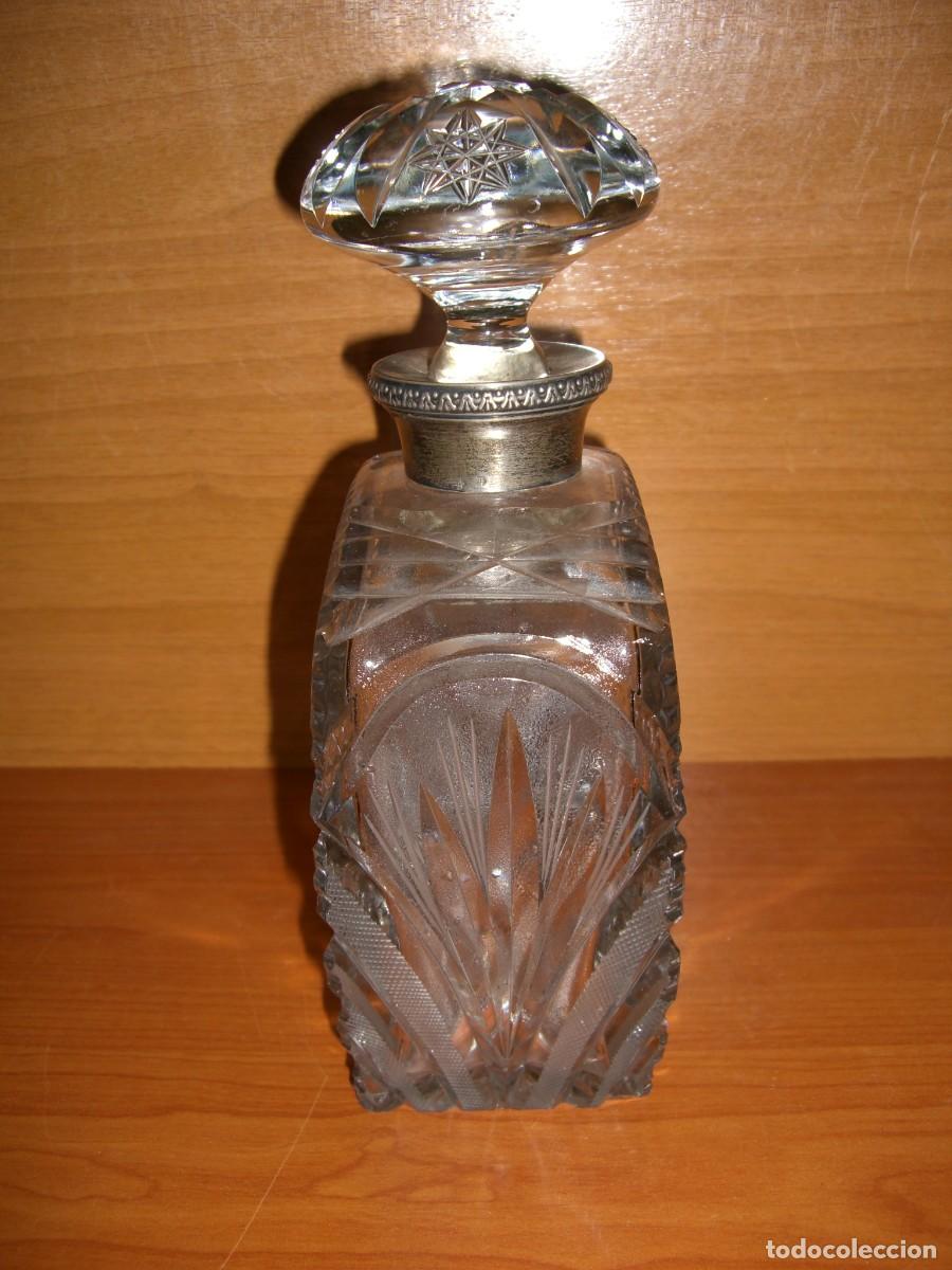 Antig&uuml;edades: LICORERA CRISTAL Y PLATA - Foto 4