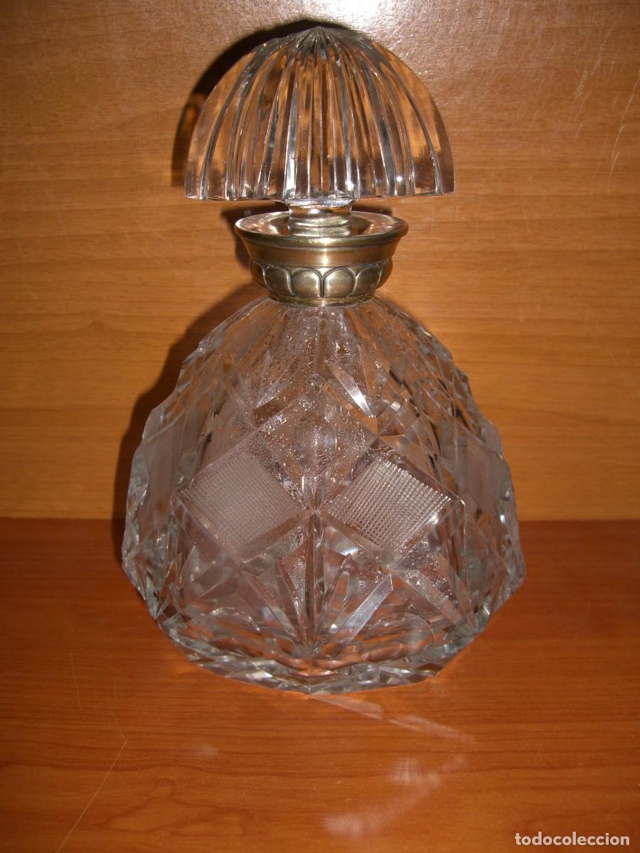 Antiques: LICORERA CRISTAL Y PLATA