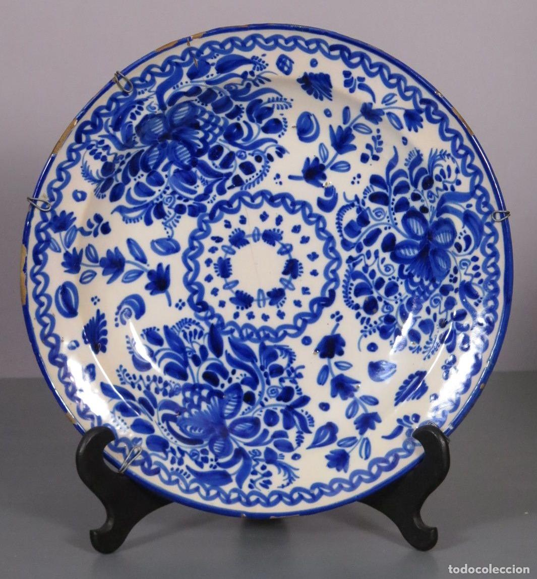 Antiguidades: PLATO. ONDA. MANISES SIGLO XIX