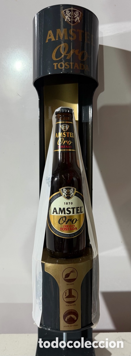 Antiguidades: Expositor Publicitario Amstel Oro 54 cm