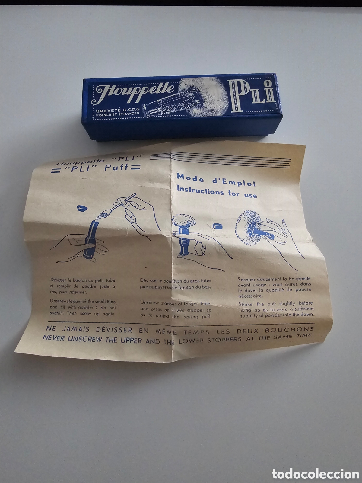 Antig&uuml;edades: Caja de borla de polvos - Foto 5