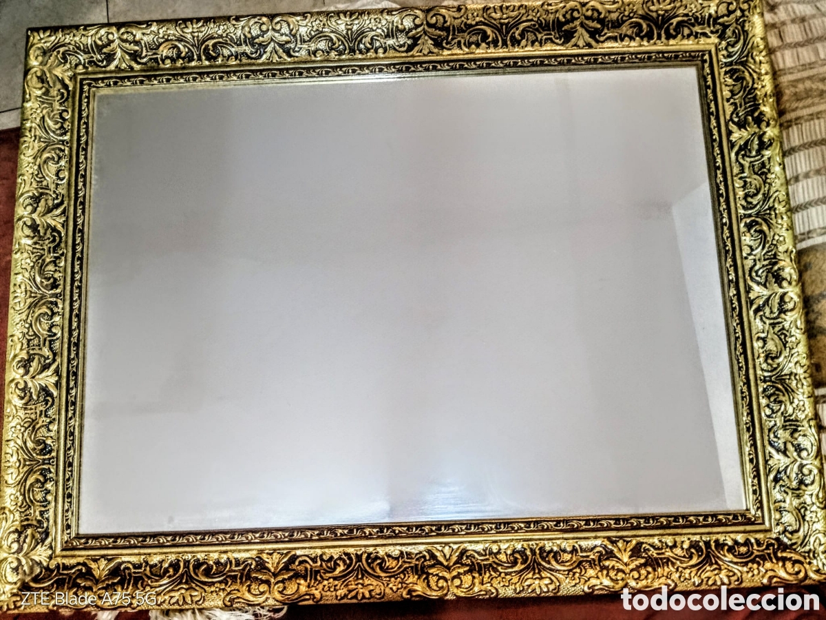 Antig&uuml;edades: Precioso espejo de pan de oro. - Foto 1