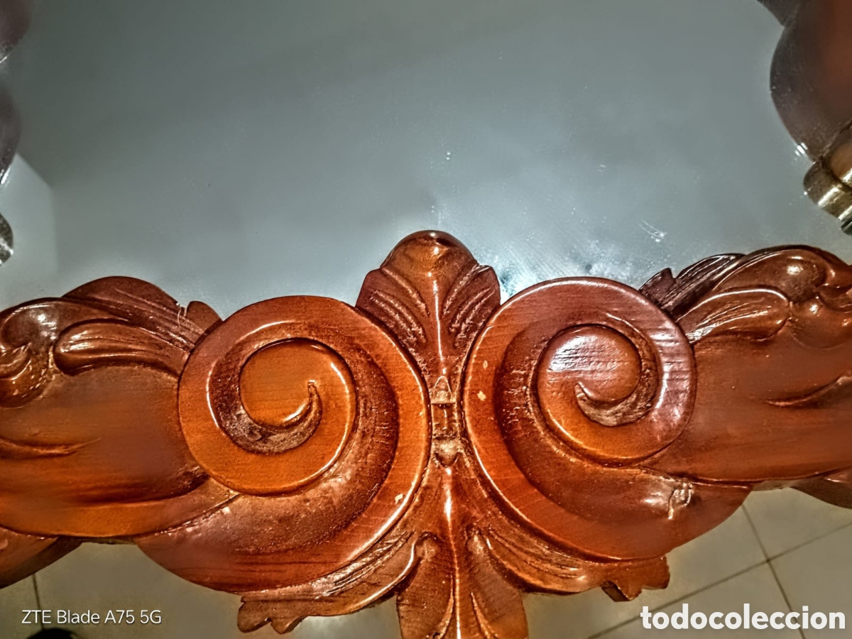 Antig&uuml;edades: Precioso espejo de madera - Foto 3