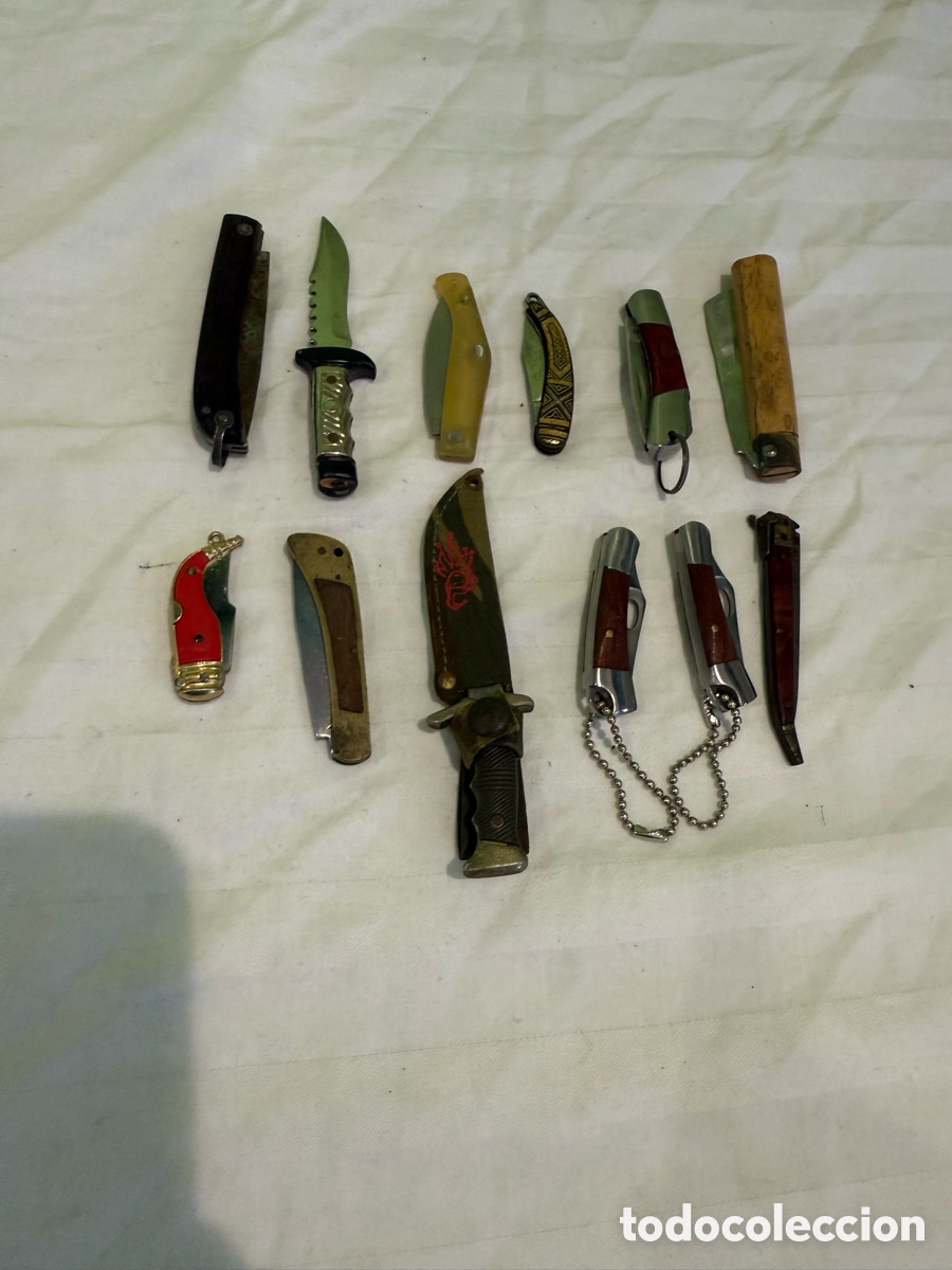 Antiquit&eacute;s: LOTE DE 12 NAVAJAS ANTIGUAS VARIADAS &ndash; MINIATURAS &ndash; COLECCI&Oacute;N