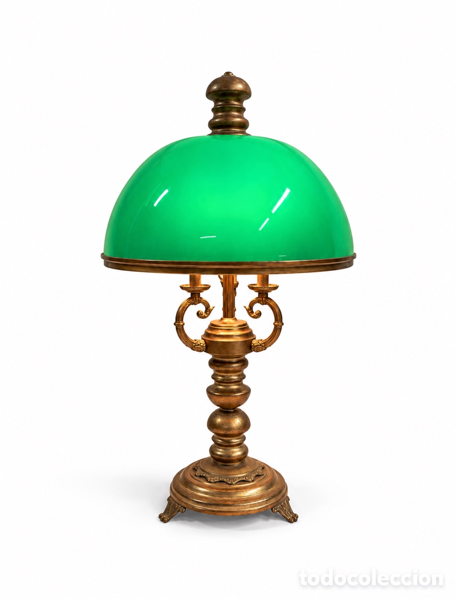 Antig&uuml;edades: L&aacute;mpara Notary Bank &ldquo; Cambridge&rdquo; Inglaterra 1950&rsquo;s