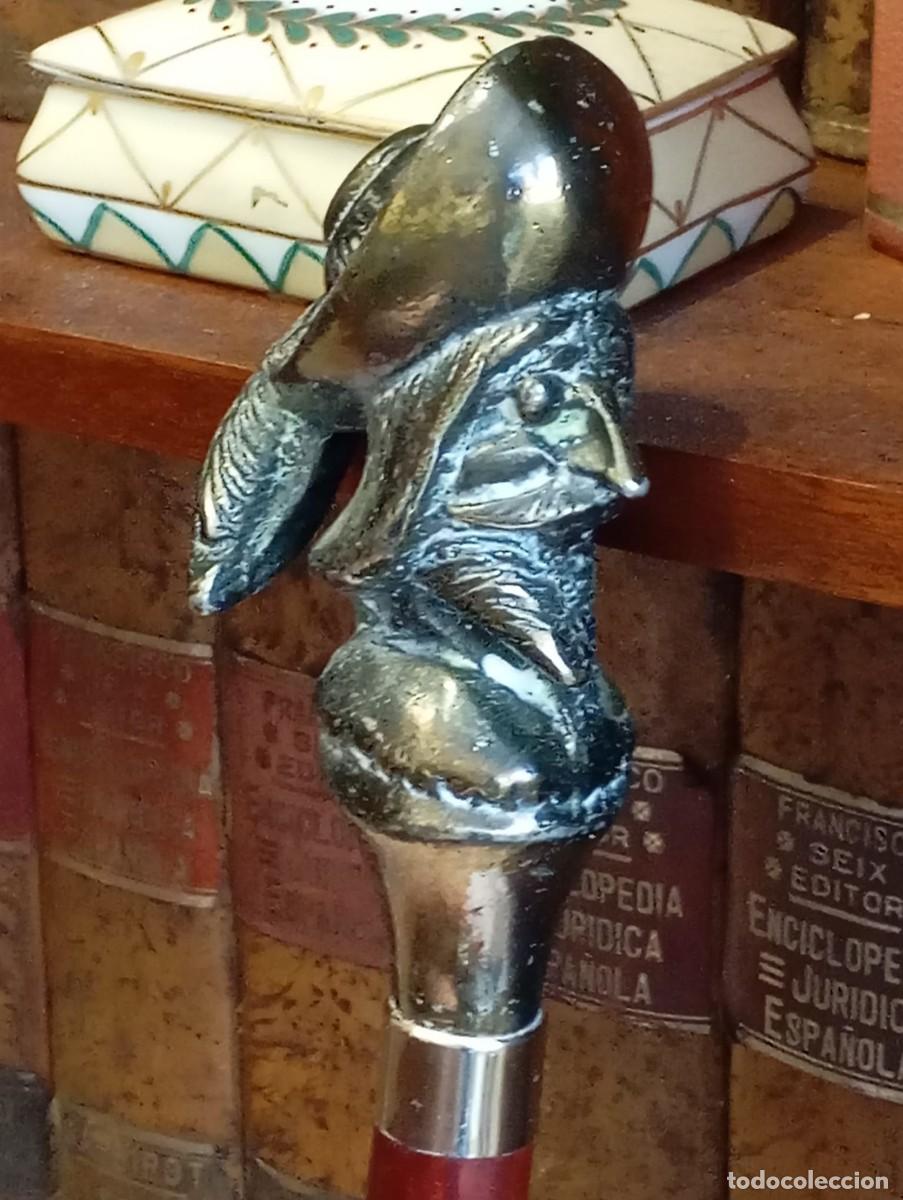 Antig&uuml;edades: Bast&oacute;n de conquistador con cabeza de bronce - Foto 2
