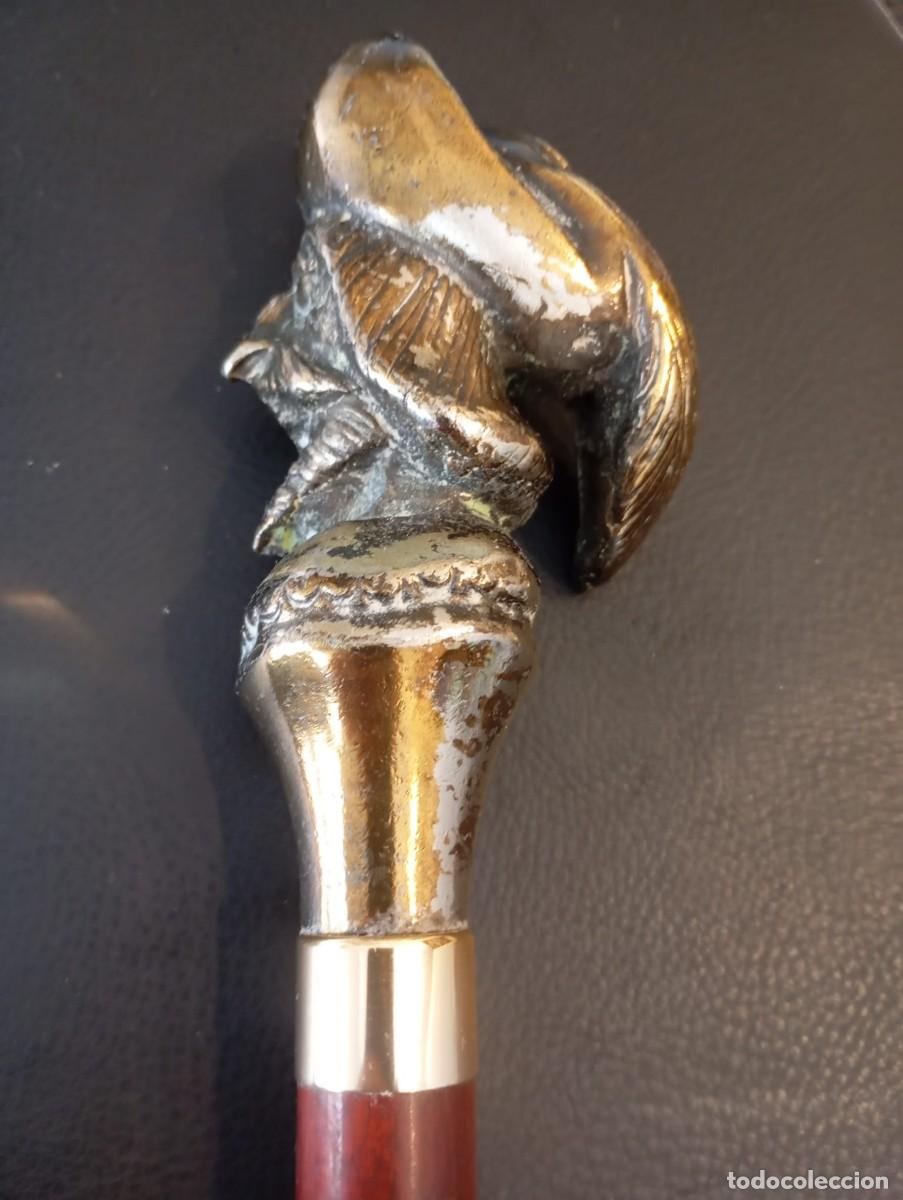 Antig&uuml;edades: Bast&oacute;n de conquistador con cabeza de bronce - Foto 3