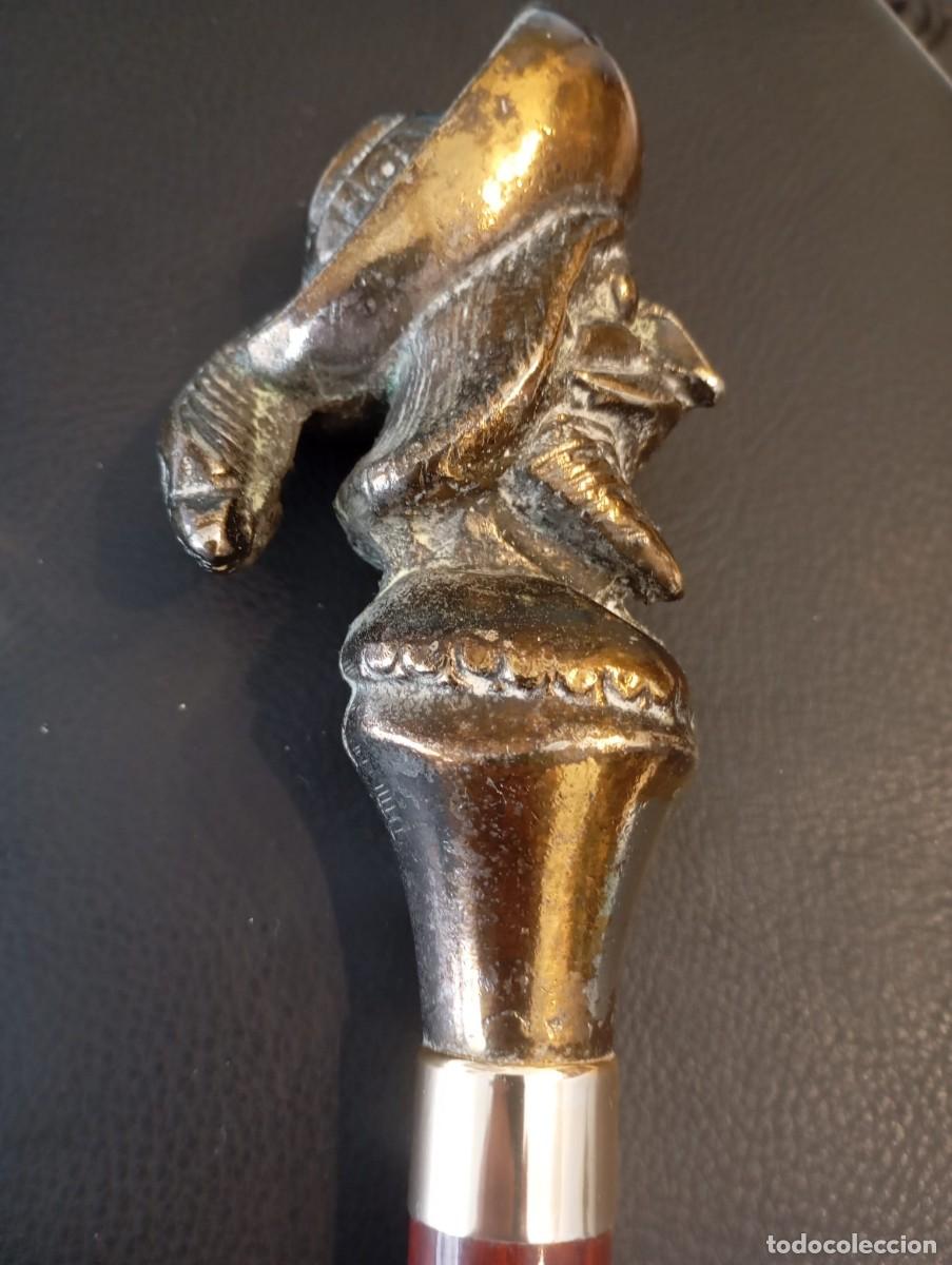 Antig&uuml;edades: Bast&oacute;n de conquistador con cabeza de bronce - Foto 4
