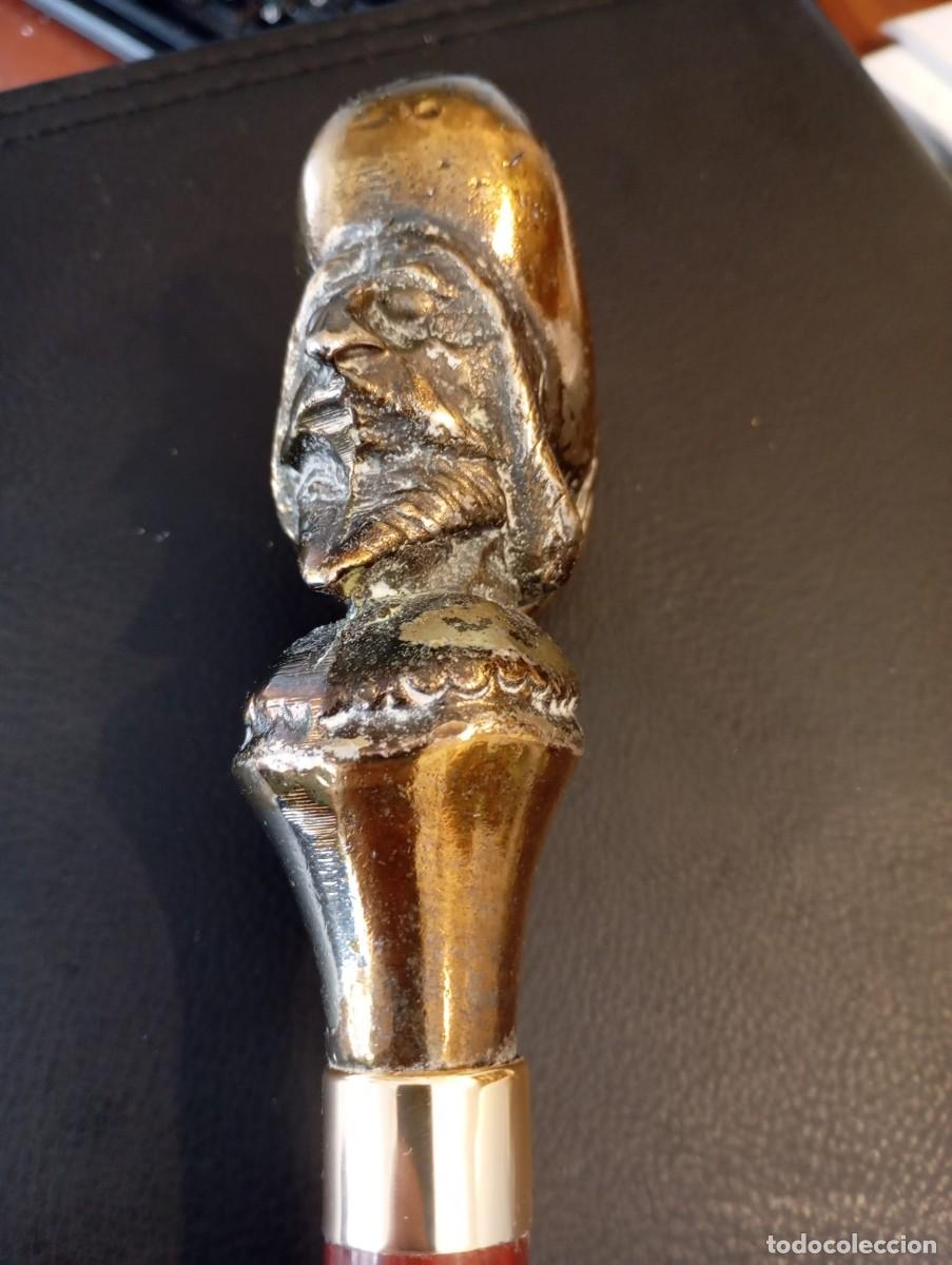 Antig&uuml;edades: Bast&oacute;n de conquistador con cabeza de bronce - Foto 7