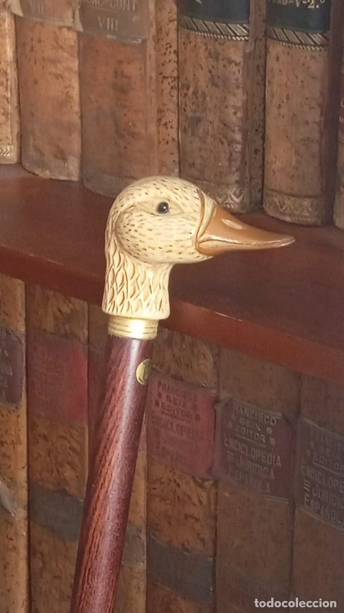 Antig&uuml;edades: Baston decorativo cabeza de pato