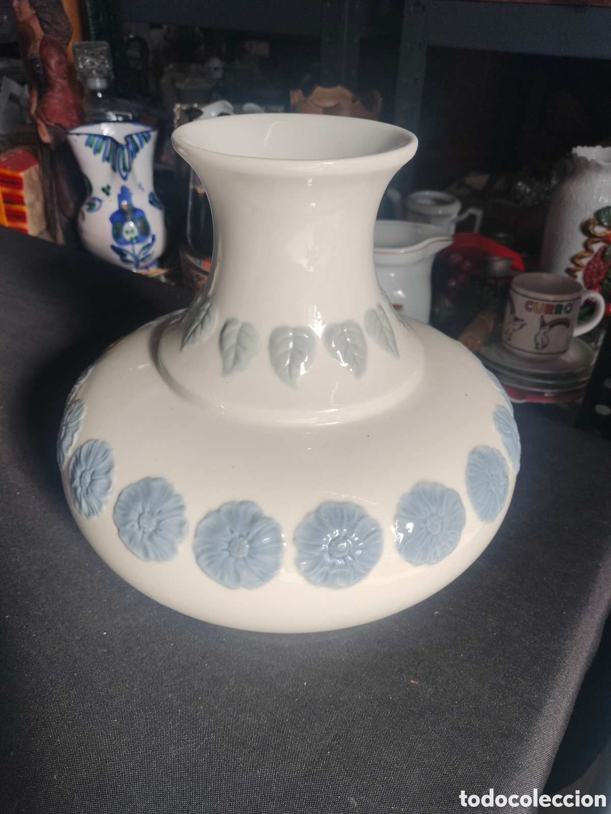 Antiques: jarr&oacute;n vintage de porcelana Lladr&oacute; (modelo 4709 Nao. 22cm altura
