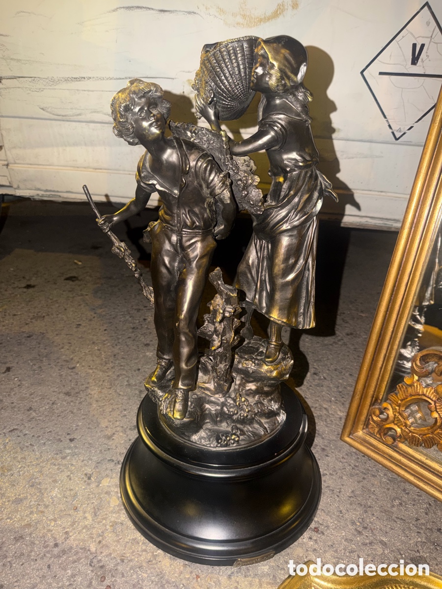 Antiquit&auml;ten: Figura pareja de bronce