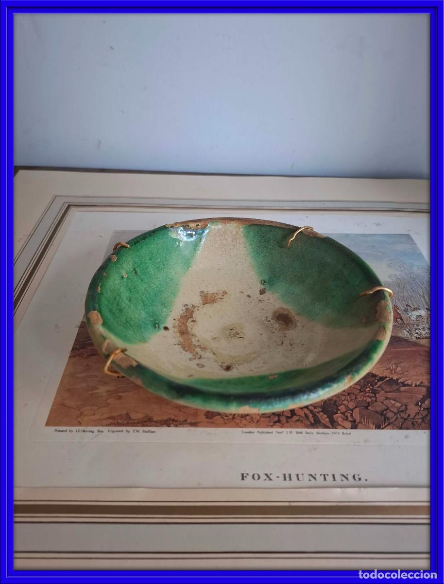 Antiguidades: CUENCO PLATO DE CERAMICA ANTIGUA O LEBRILLO