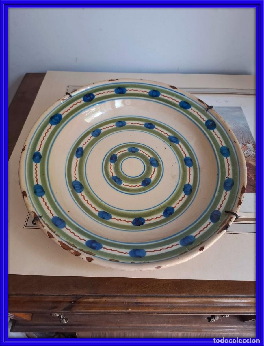 Antiques: ANTIGUO PLATO DE CERAMICA PUENTE DEL ARZOBISPO
