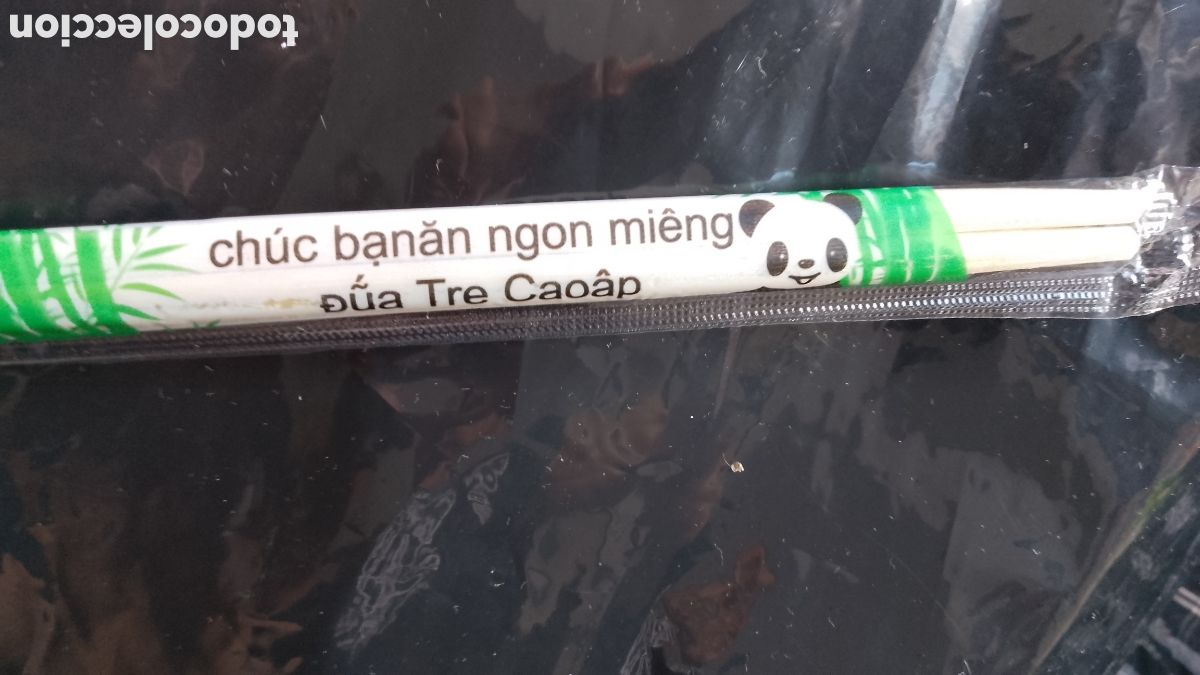Oggetti Antichi: PANDA BEAR . OSO . PALILLOS CHINOS . ..MADE IN VIETNAM ..NUEVOS EN SU BLISTER