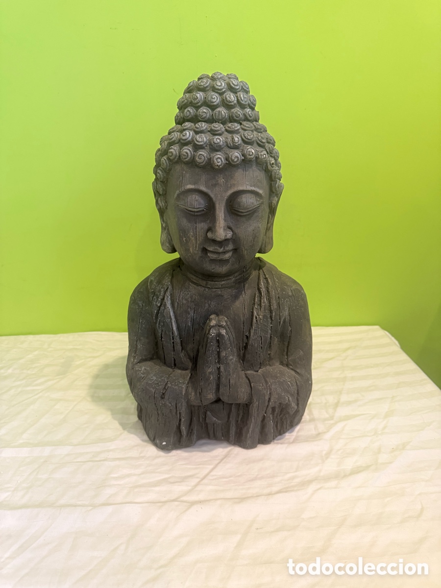 Antig&uuml;edades: GRAN BUSTO DE BUDA 52 CM &ndash; ESCULTURA ORIENTAL GRANDES DIMENSIONES