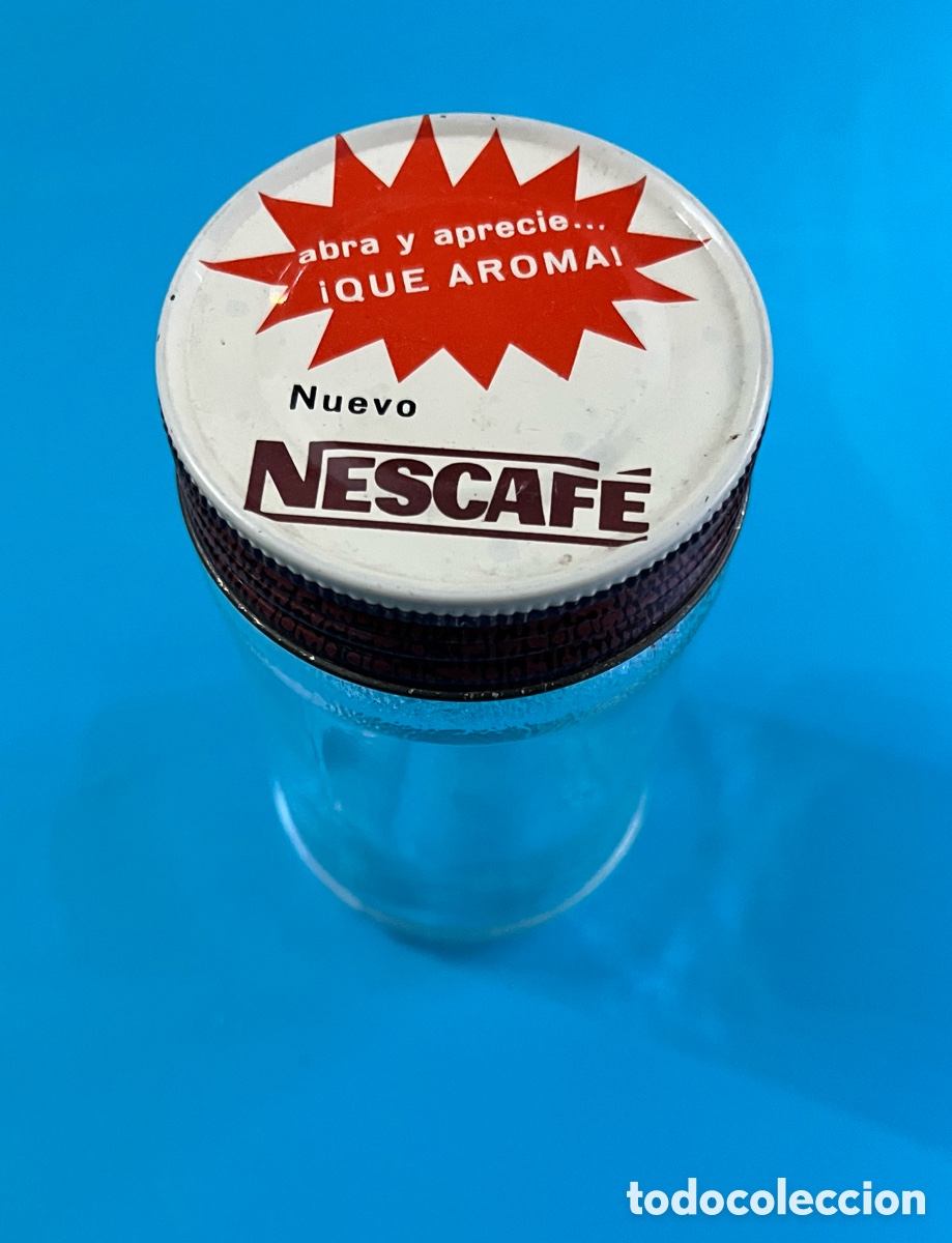 Antiques: BOTE TARRO de cristal de NESCAF&Eacute; vintage