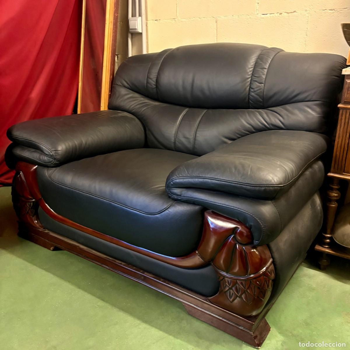 Antiques: Sill&oacute;n Negro de Madera Vista