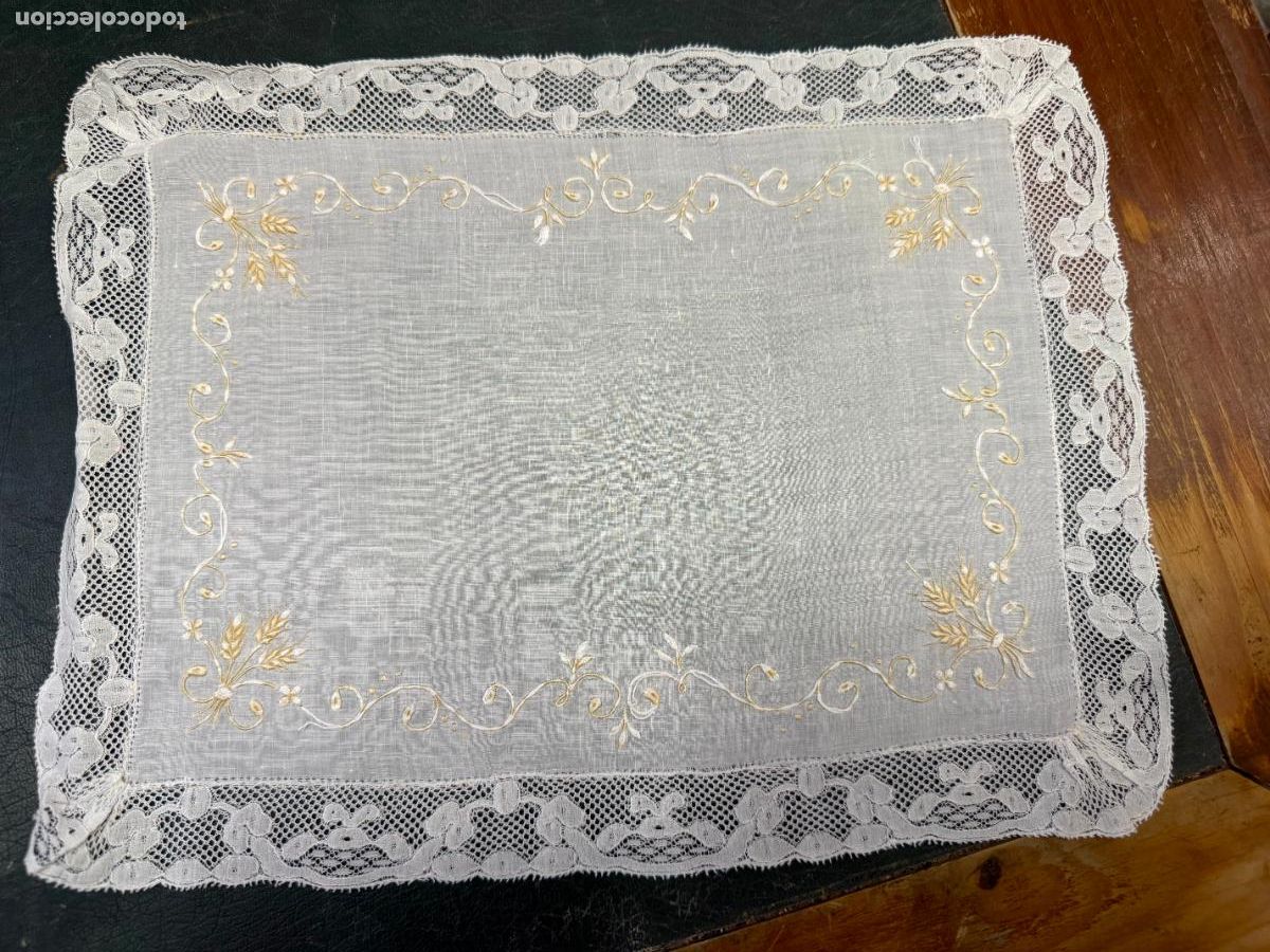 Oggetti Antichi: PA&Ntilde;O BORDADO PARA LA LITURGIA - MEDIDA 32X24 CM - RELIGIOSO