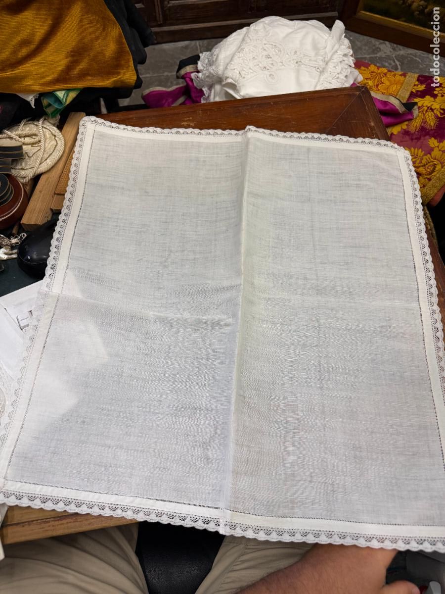 Oggetti Antichi: PA&Ntilde;O PARA LA LITURGIA - MEDIDA 57 CM - RELIGIOSO
