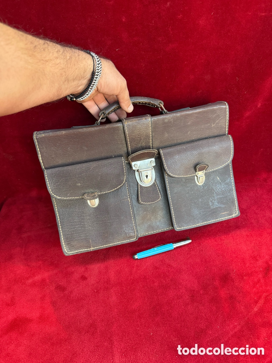 Antig&uuml;edades: Antiguo maletin Medico de cuero!