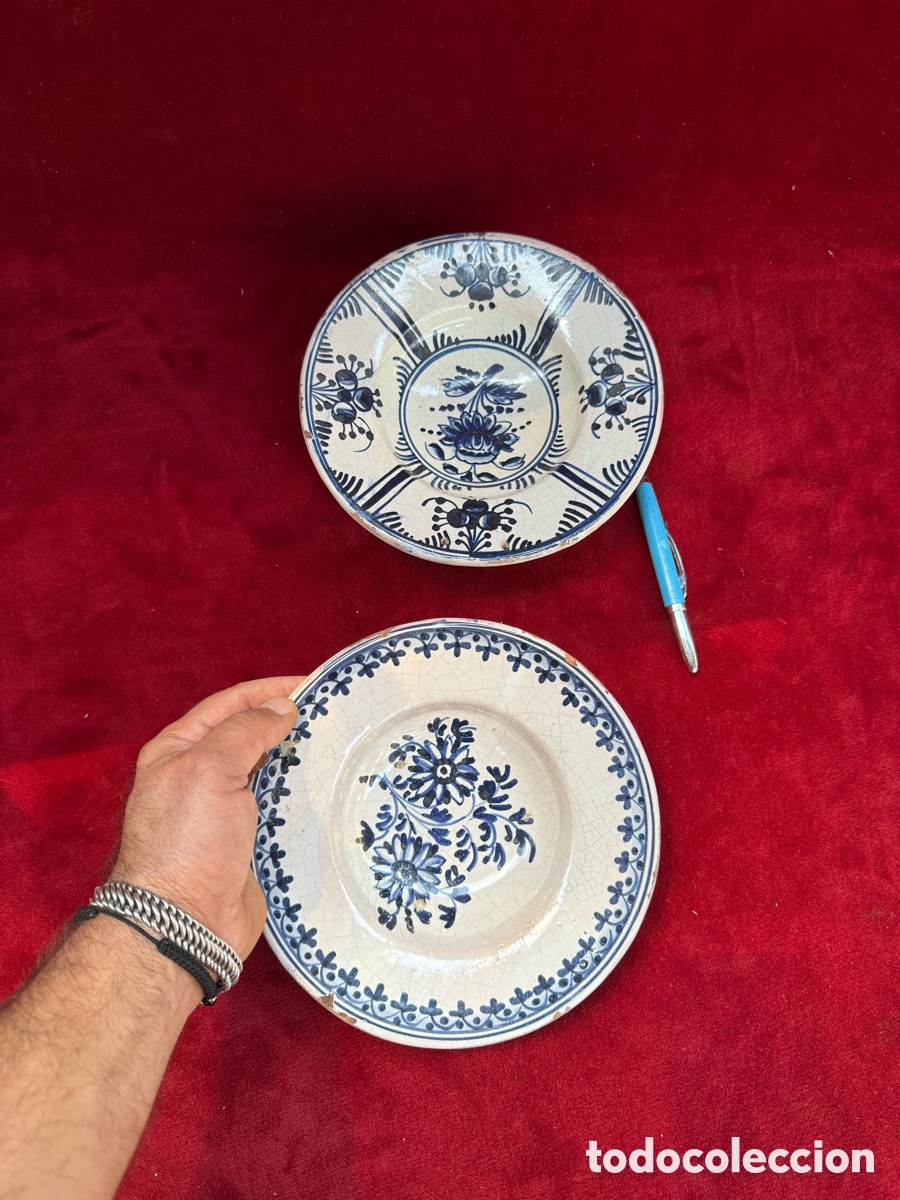 Antiquit&auml;ten: Lote de antiguos platos hondos,ceramica Catalana!