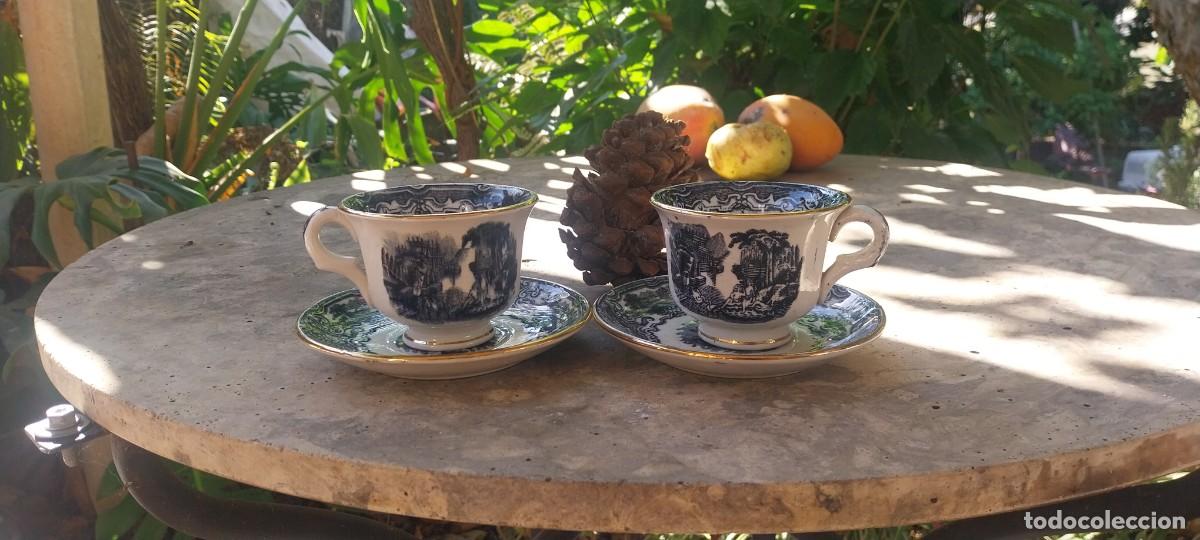 Antig&uuml;edades: DOS TAZAS DE CAFE ANTIGUAS DE LA CARTUJA PRECIOSAS