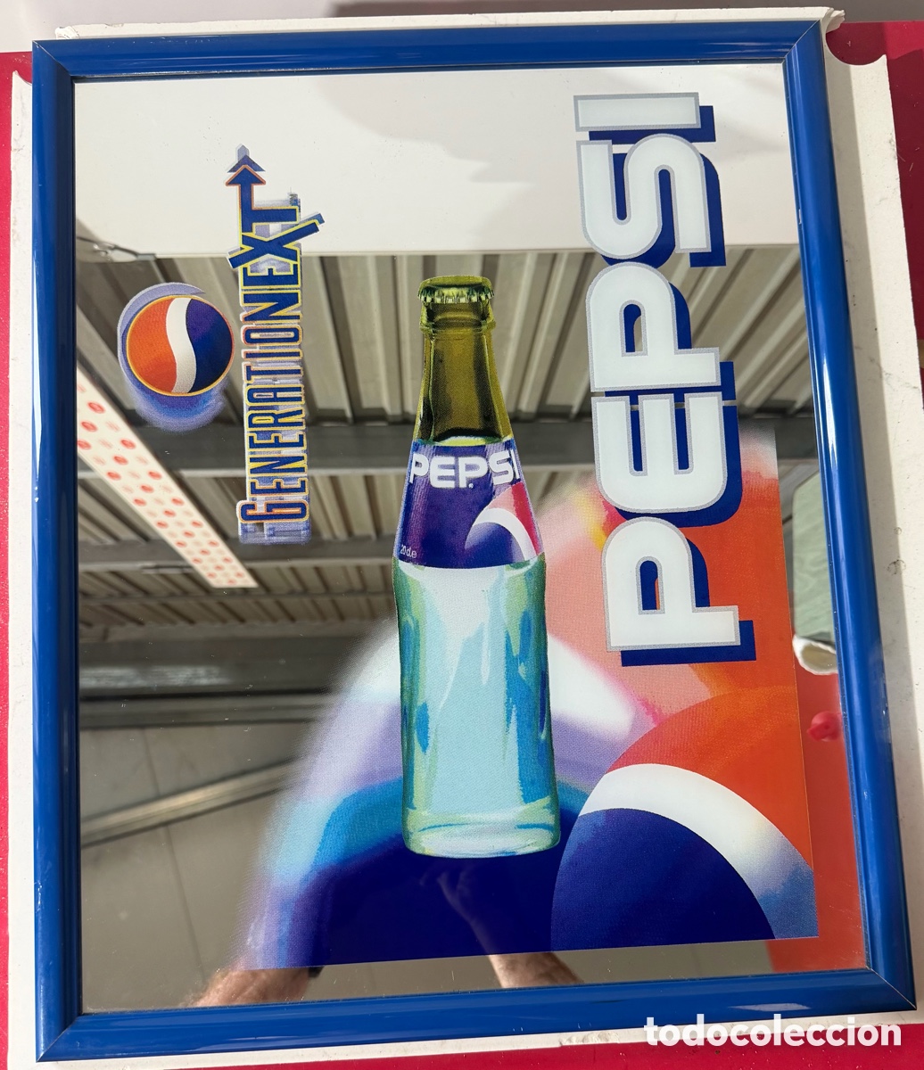 Antiguidades: Cartel Espejo Publicitario Pepsi Generation Next