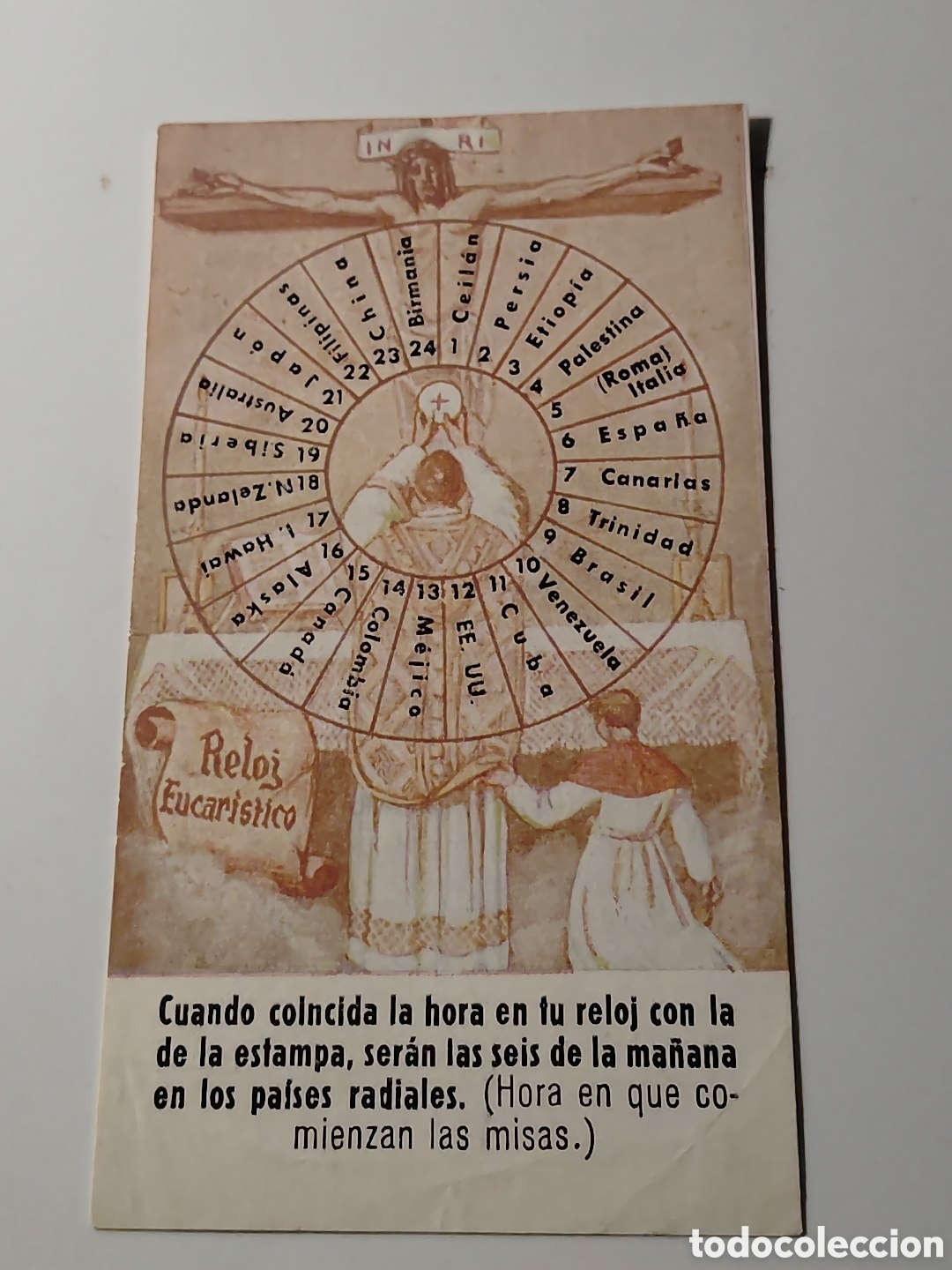 Oggetti Antichi: RELOJ EUCARISTICO. A&Ntilde;OS 50. Mide 6,5 x 11,5 cm