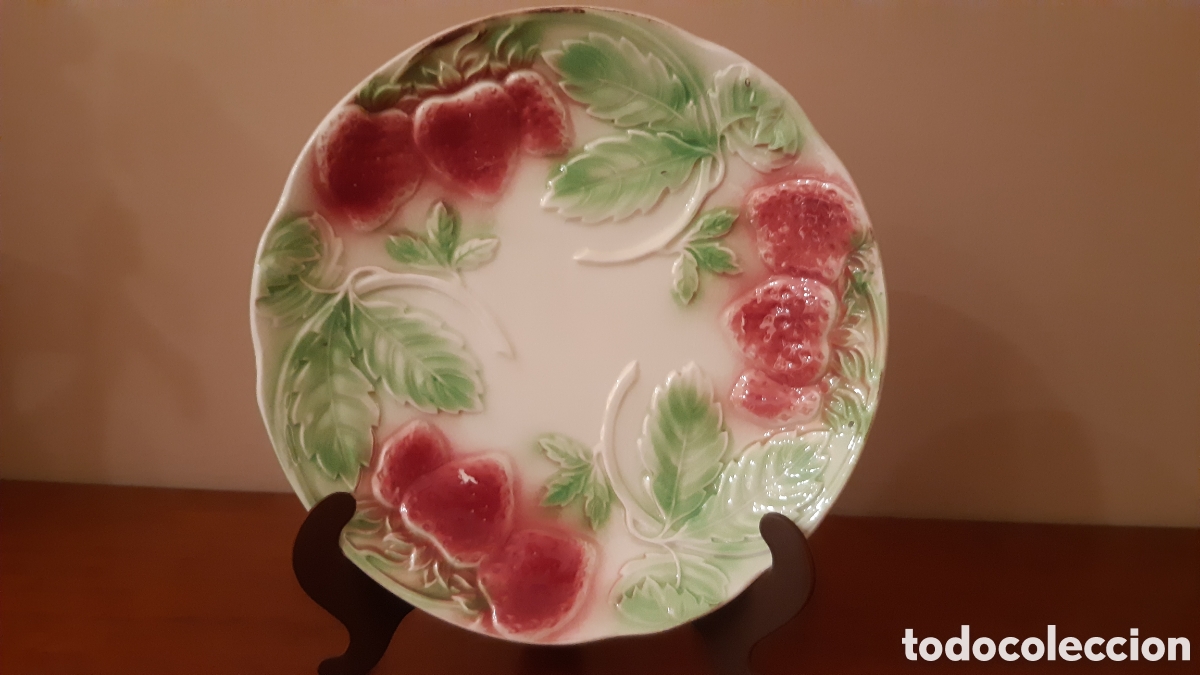 Antiguidades: 2 Plato franc&eacute;s Art Noveau