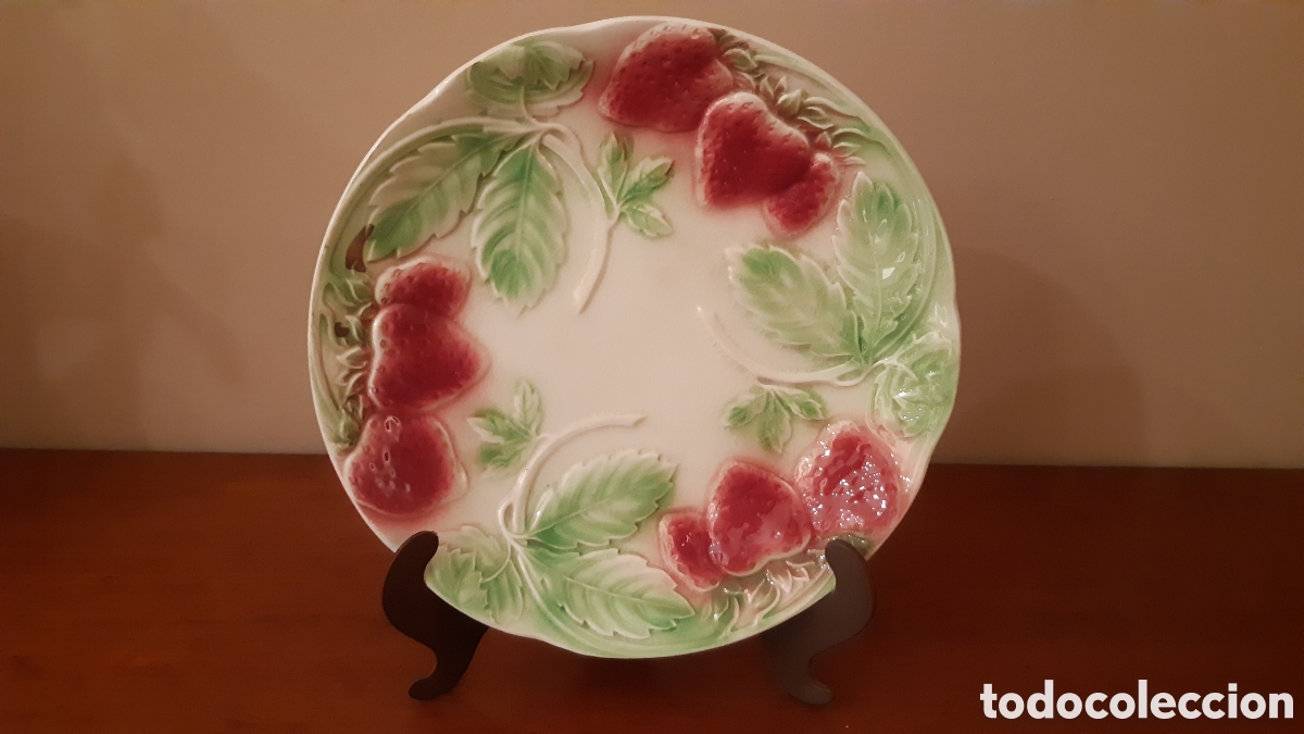 Antiguidades: 3 Plato franc&eacute;s Art Noveau