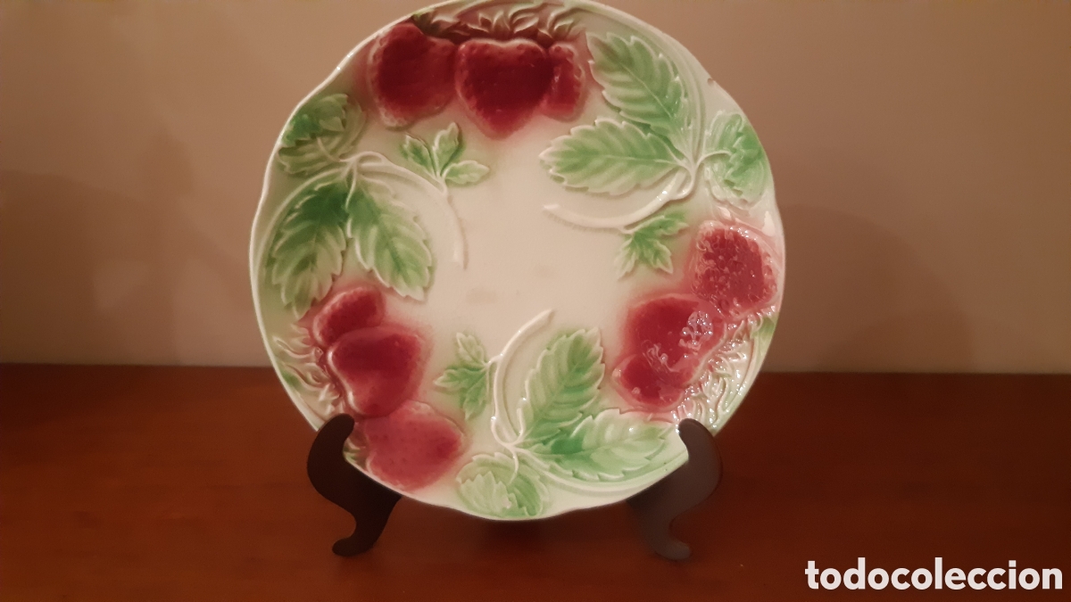 Antig&uuml;edades: 4 Plato franc&eacute;s Art Noveau