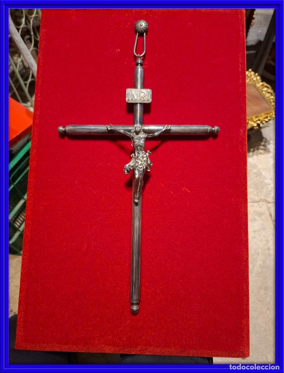 Antiquit&auml;ten: CRUCIFIJO CRUZ CON EL CRISTO CRUCIFICADO ENMARCADO