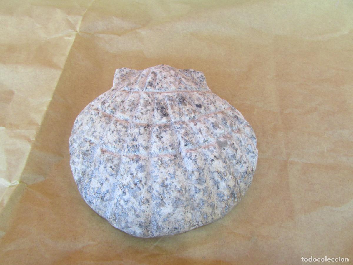 Oggetti Antichi: Concha de piedra Vieira fachada Camino de Santiago. Hecha por cantero. 50 a&ntilde;os 15 cm