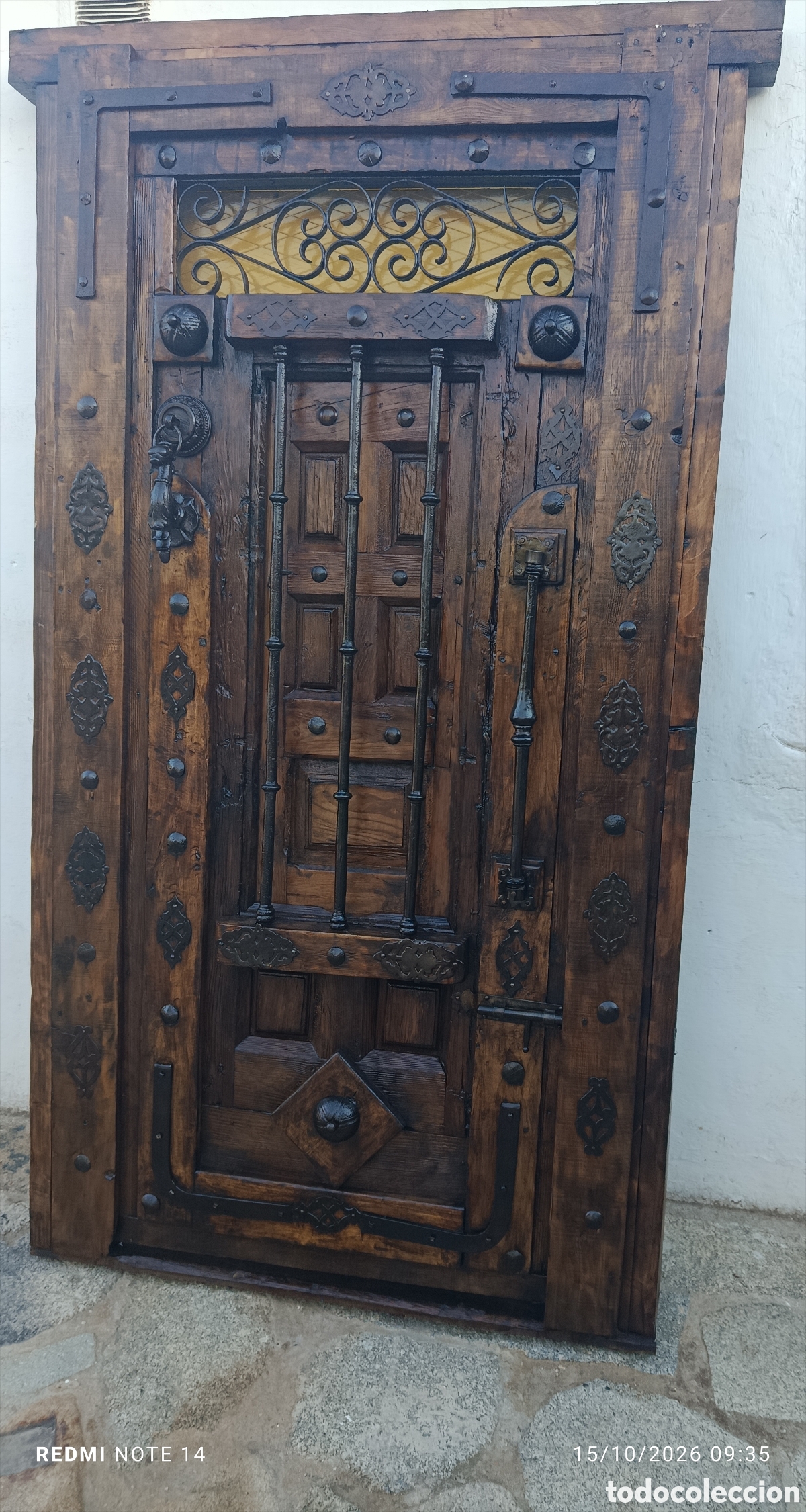 Antig&uuml;edades: Puerta de madera y forja - Foto 2