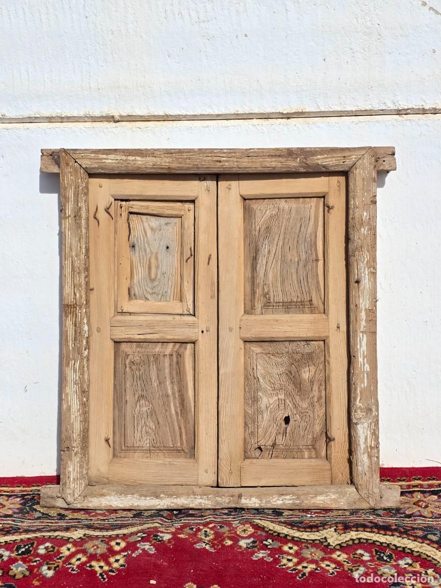 Antig&uuml;edades: Ventana antigua de madera - Foto 1
