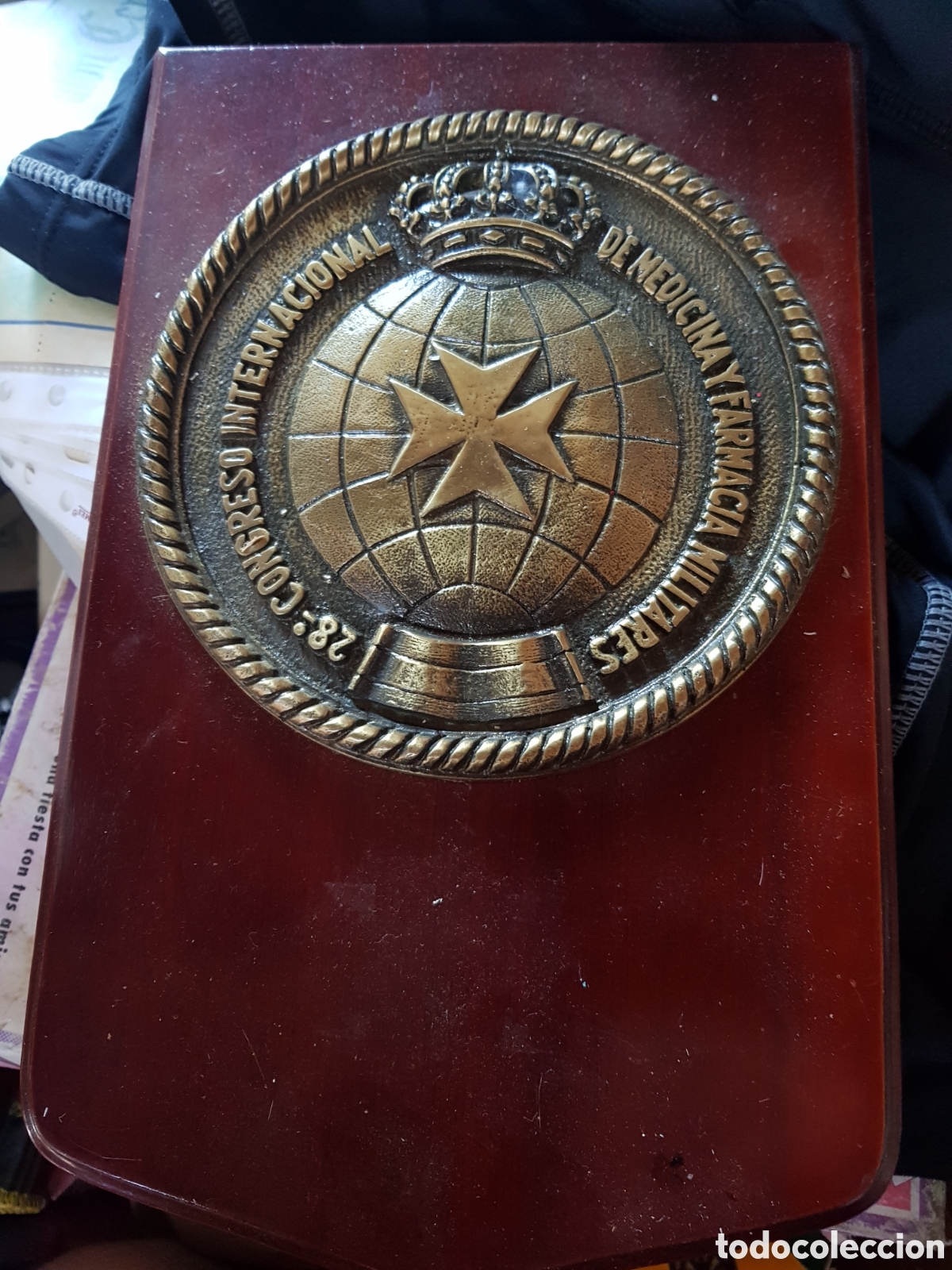 Antiques: ANTIGUA METOPA BRONCE MEDICINA MILITAR