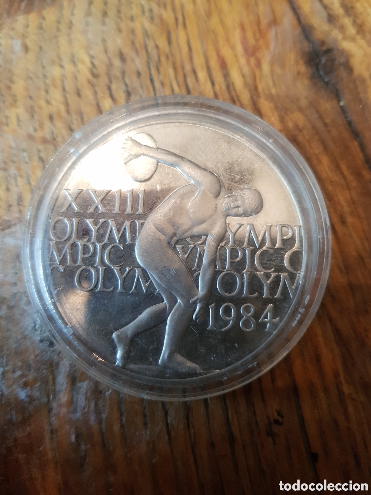 Antiquit&eacute;s: ANTIGUA MEDALLA JUEGOS OL&Iacute;MPICOS LOS &Aacute;NGELES 1984