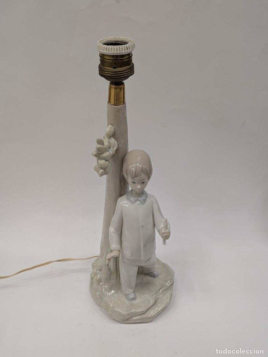 Antig&uuml;edades: PIE DE LAMPARA ESTILO LLADRO - Foto 2