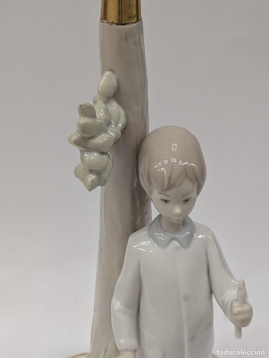 Antig&uuml;edades: PIE DE LAMPARA ESTILO LLADRO - Foto 3