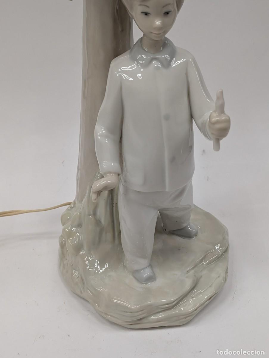 Antig&uuml;edades: PIE DE LAMPARA ESTILO LLADRO - Foto 4