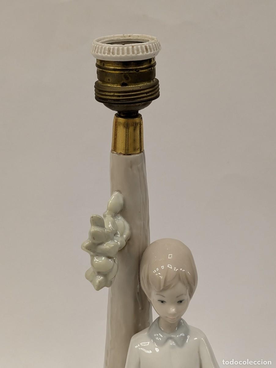 Antig&uuml;edades: PIE DE LAMPARA ESTILO LLADRO - Foto 5